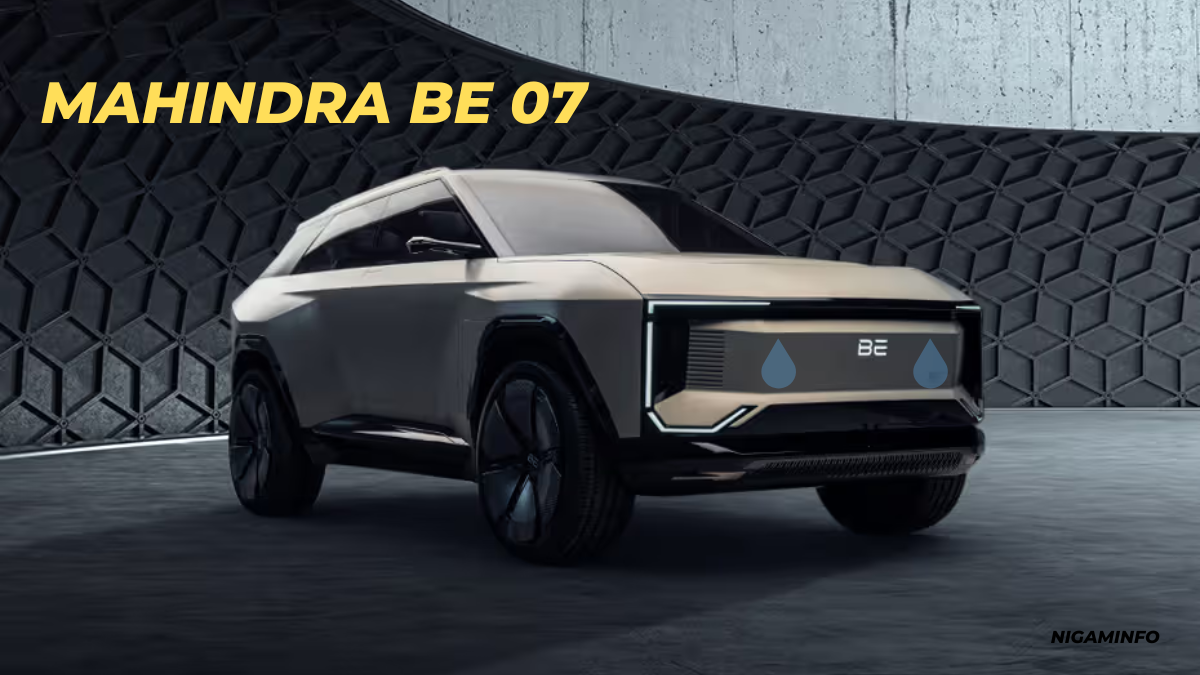Mahindra BE 07 इलेक्ट्रिक SUV की झलक